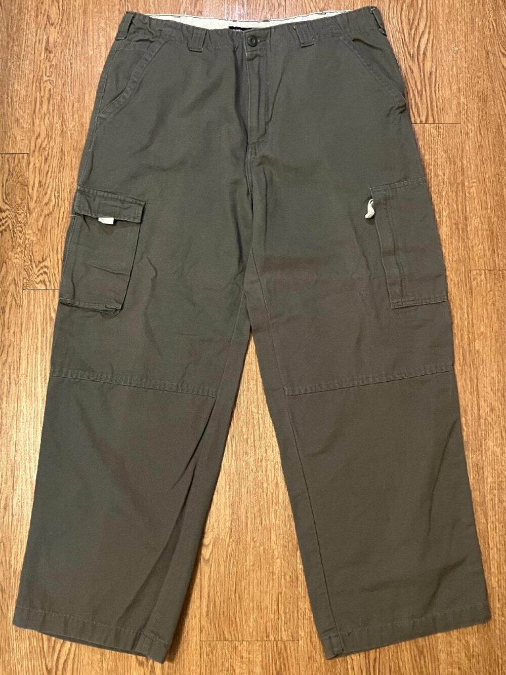 Vintage Faded Glory Cargo Pants Y2K Baggy Wide Leg Skater Streetwear